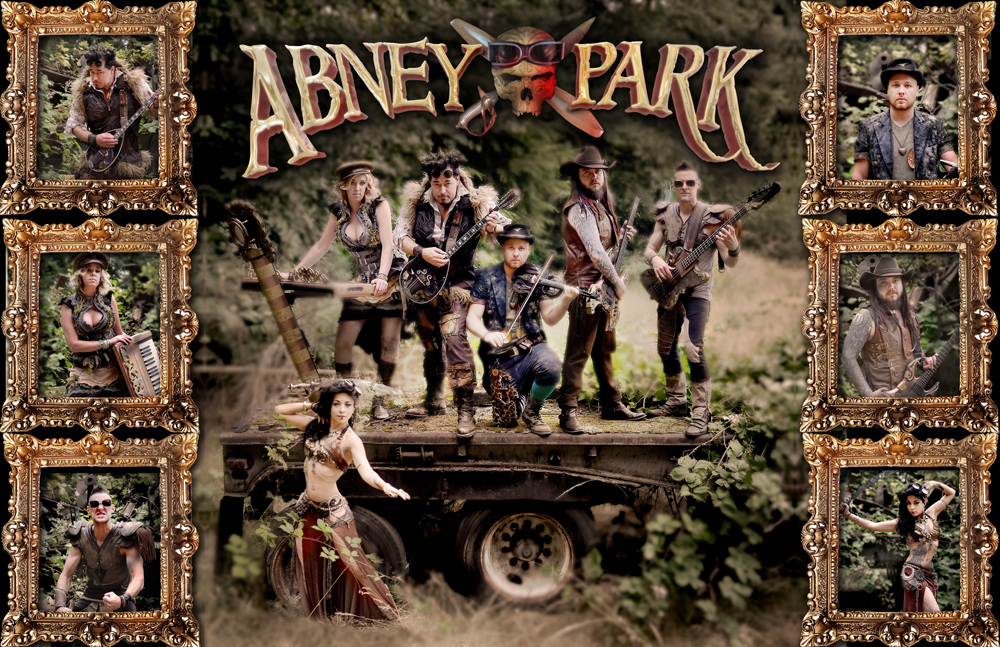 Autographed Abney Park in the Wasteland (18"x24")