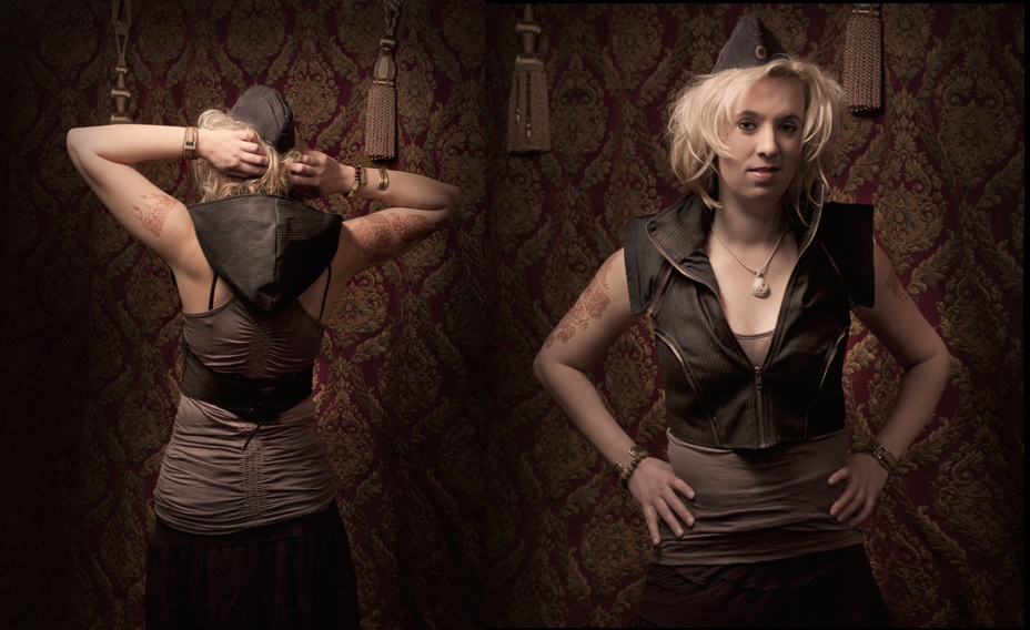 Cropped. Detachable Hooded Vest